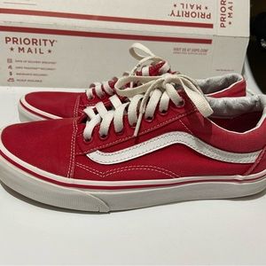 Vans Old Skool Men’s Shoes Red Size 7 Skate Of The Wall Arhletic